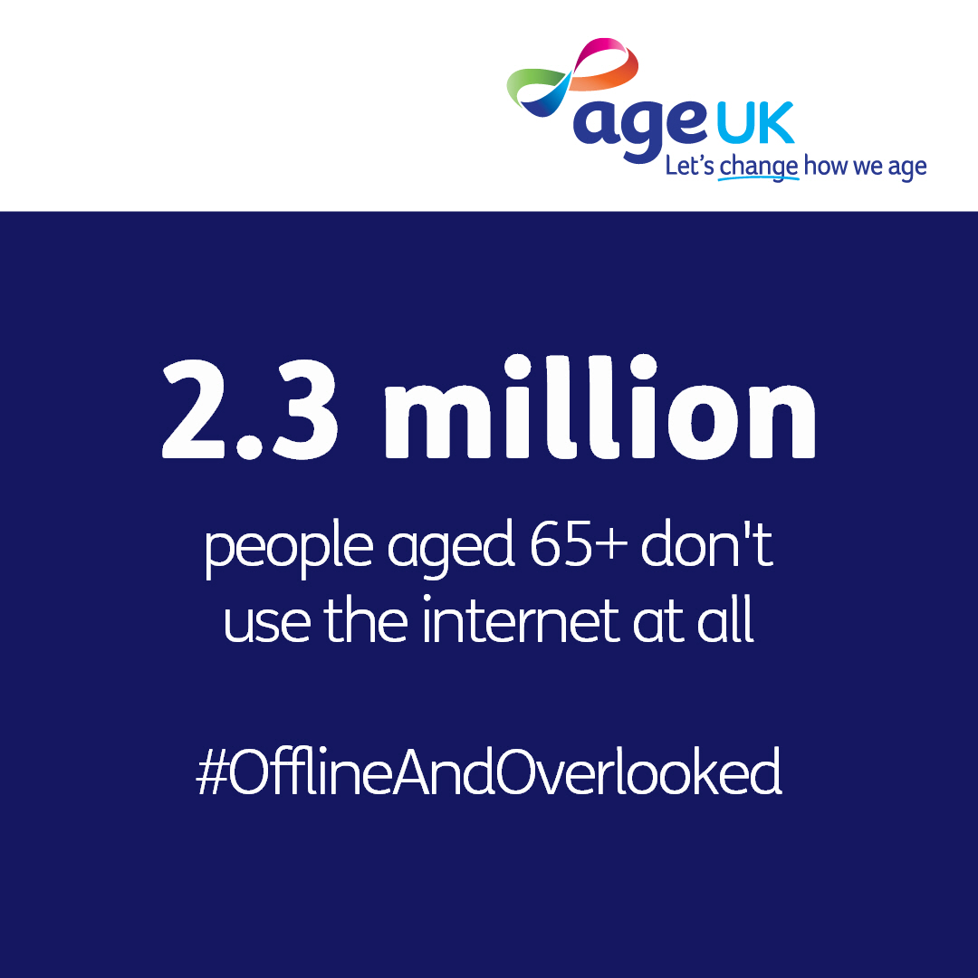 We're pleased to see the Government's announcement of a new Digital Inclusion Action Plan.

Now we need action to be taken for older people to make sure that being offline doesn’t mean being overlooked. 

Please sign our petition: bit.ly/48Y4K0K