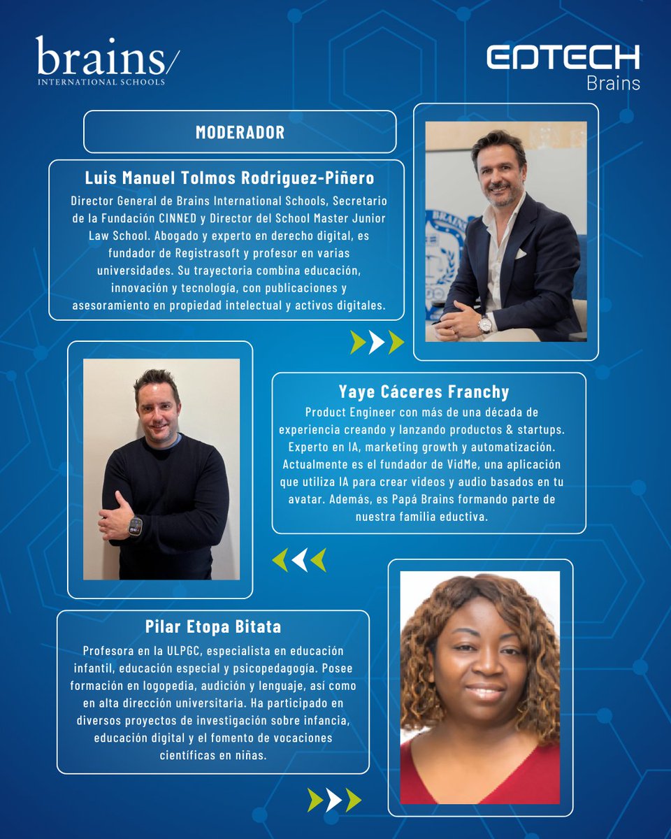 Colegio_Brains's tweet image. 🌍 Tecnología, educación y familia en Brains Gran Canaria 📲✨

📢 Te esperamos en la Mesa Redonda sobre Innovación Responsable: Digitalización Consciente, Claves para un Equilibrio Saludable. Un encuentro exclusivo para reflexionar sobre el impacto de la tecnología en la…