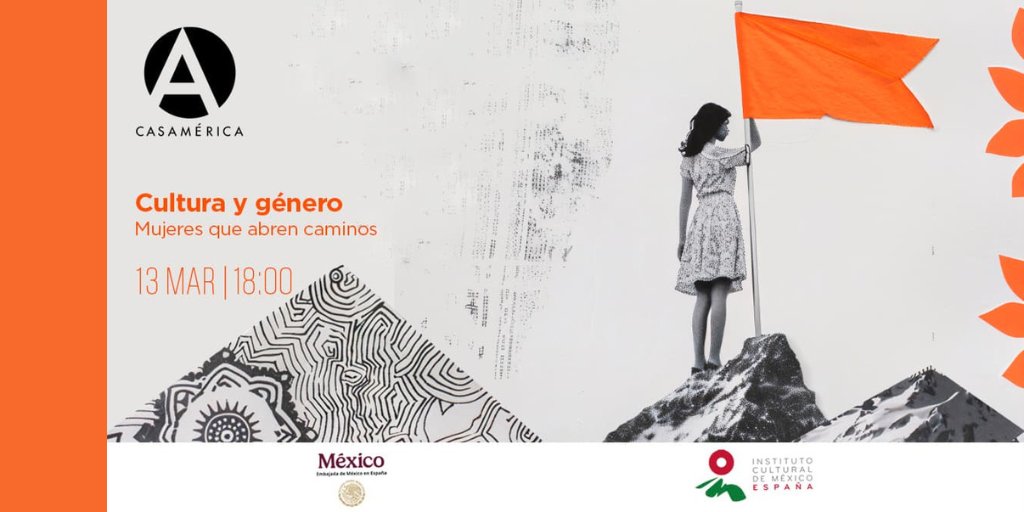 Instituto Cultural de México en España (@imexesp) on Twitter photo En el marco del #8M, el jueves 13 de marzo (18.00 h) se realizará en <a href="/casamerica/">Casa de América</a> el encuentro "Cultura y género, mujeres que abren caminos".
Participan: <a href="/andreabayardo/">Andrea Bayardo</a>, <a href="/CeciliaVillas/">Cecilia Villaseñor</a>, Sofía Mariscal y <a href="/MartinezBelli/">Laura Martínez-Belli 💜</a>.
Organizan: <a href="/casamerica/">Casa de América</a> e <a href="/IMEXEsp/">Instituto Cultural de México en España</a>
bit.ly/3DeC0WG En el marco del #8M, el jueves 13 de marzo (18.00 h) se realizará en <a href="/casamerica/">Casa de América</a> el encuentro "Cultura y género, mujeres que abren caminos".
Participan: <a href="/andreabayardo/">Andrea Bayardo</a>, <a href="/CeciliaVillas/">Cecilia Villaseñor</a>, Sofía Mariscal y <a href="/MartinezBelli/">Laura Martínez-Belli 💜</a>.
Organizan: <a href="/casamerica/">Casa de América</a> e <a href="/IMEXEsp/">Instituto Cultural de México en España</a>
bit.ly/3DeC0WG