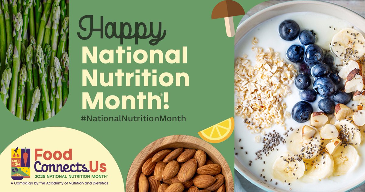 This March, create connections to your food and your community during #NationalNutritionMonth!  

Celebrate how food ties us to culture, family, and friends, and how connecting with RDNs and NDTRs can help: sm.eatright.org/NNM