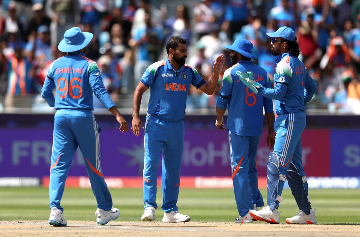 AmitShah's tweet image. What an incredible display of skill and determination!!

Team India marches into final with a roar.

Congratulations to our boys on their thrilling victory in the ICC Champions Trophy Semi-Final. You made the nation proud. Best wishes for the final.