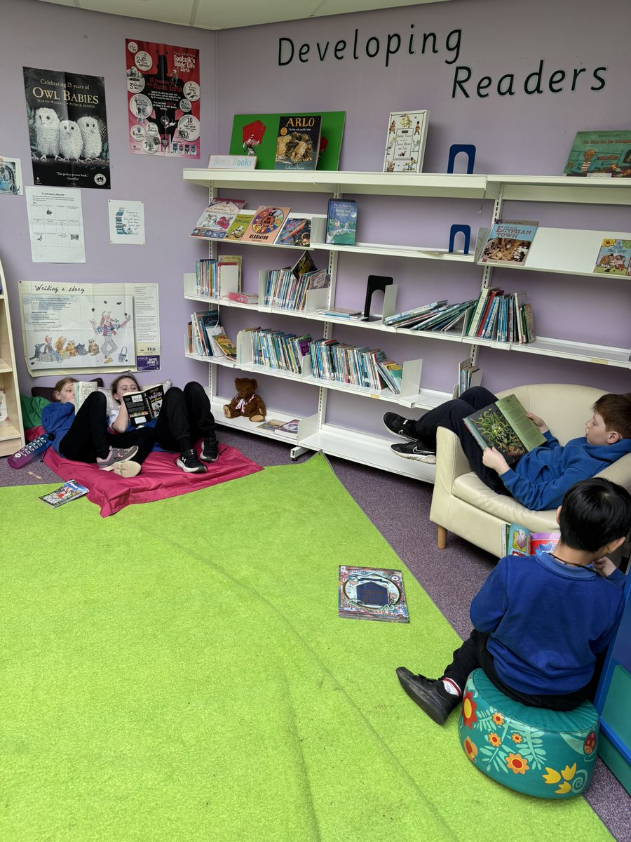 DeanburnPS_P4R's tweet photo. We had a peaceful afternoon in the library, sharing our books with friends and Mrs Ironside. We are becoming much more confident reading aloud and developing excellent decoding skills. #DPSLovesToRead #DPSBookWeek https://t.co/Ja76MFnrNK
