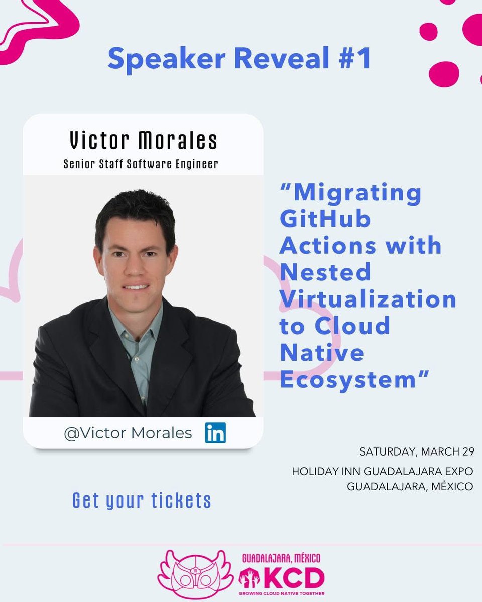 Surprise! We reveal our first speaker for KCD 🤩 

We are looking forward to listen to you, Victor Morales 🙌 

Get your late tickets to KCD before it´s too late at: lnkd.in/gEFR5tSR