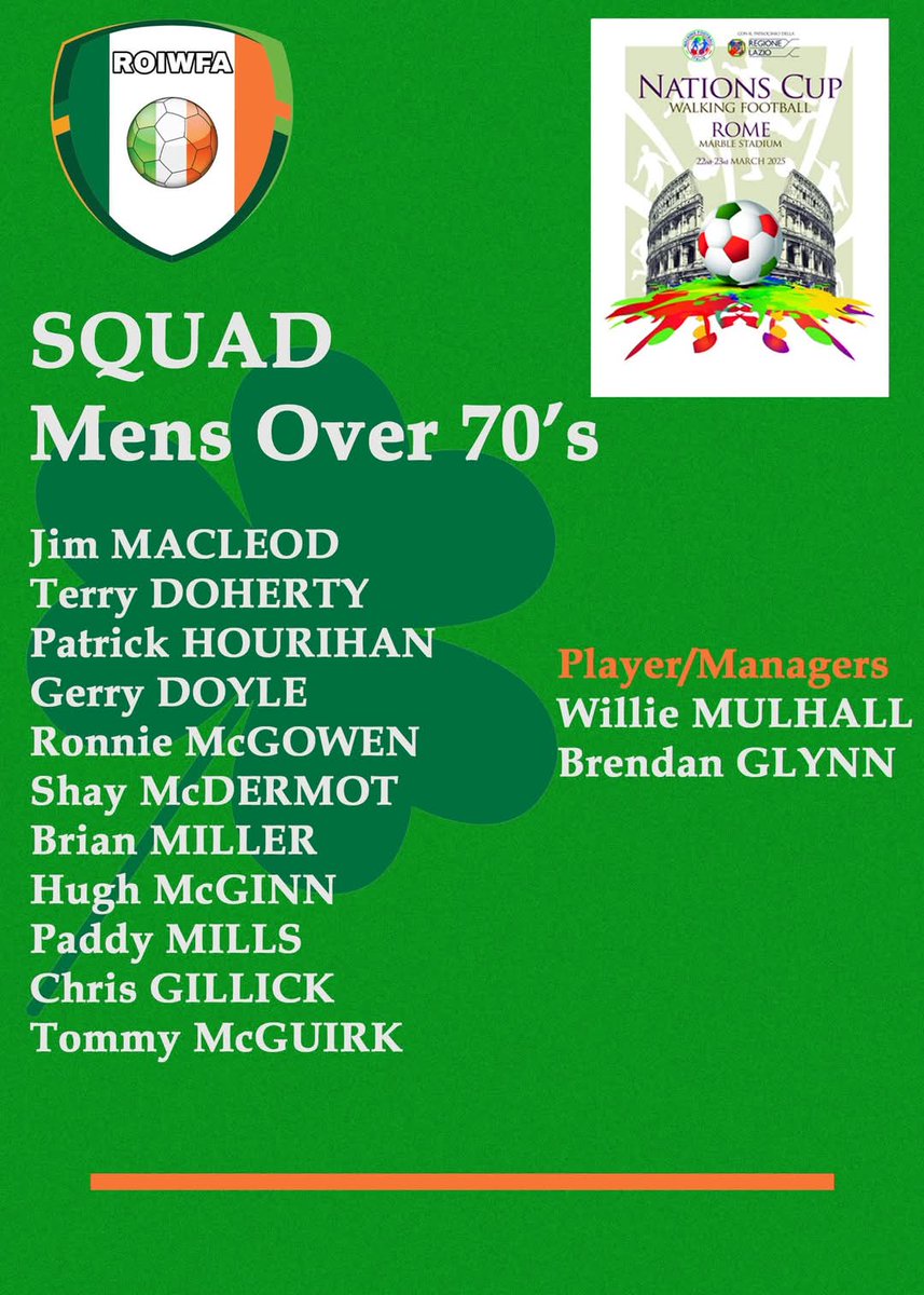 #nationscup #walkingfootball. Come on <a href="/ireland/">Ireland / Christina</a>