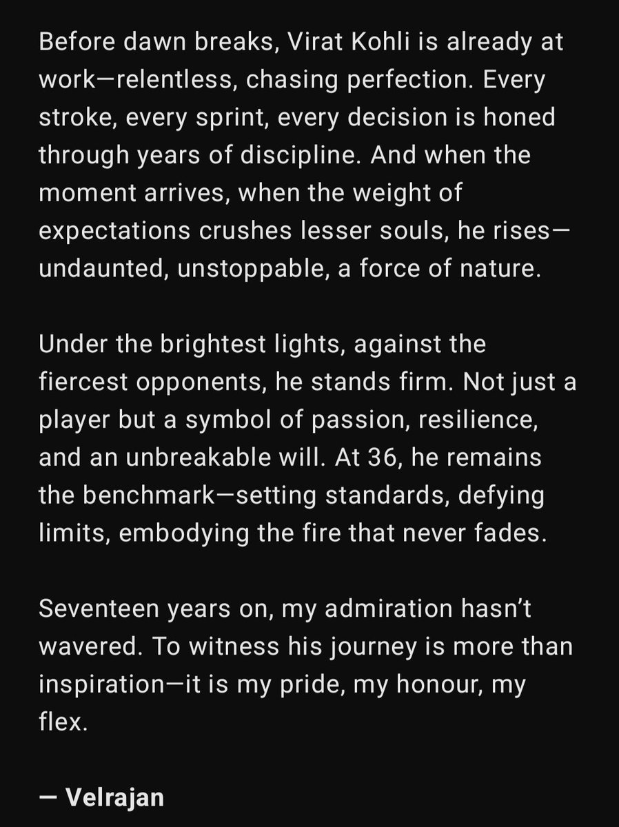 Velraj Cricket Stats tweet media