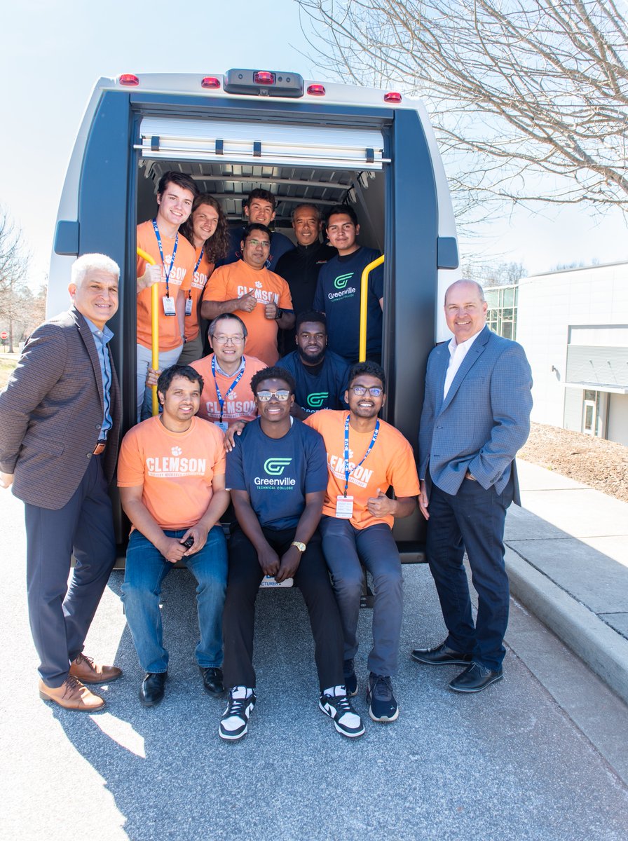 Our Battery Workforce Challenge team joined Clemson University's team as they gathered on Friday, Feb. 28, at CMI to receive their 2024 Ram ProMaster electric van (EV). Students will get hands-on experience with the vehicle as they design, build and integrate an EV battery pack.