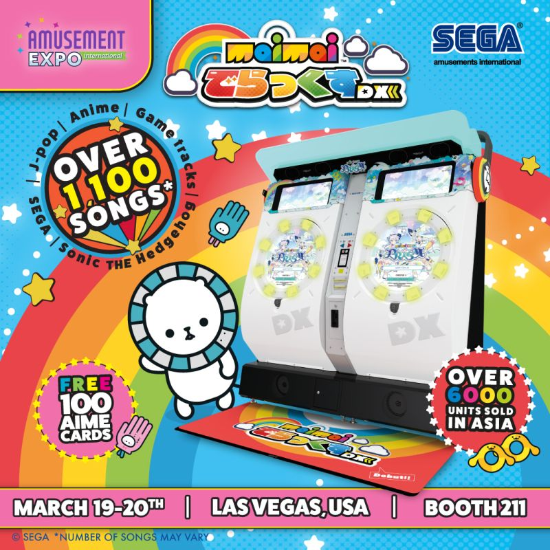 arcadeheroes's tweet photo. Sega is beginning to promote MaiMai DX USA version with this ad - a press release and more info will be coming along soon: https://t.co/pCCJVT2k9d