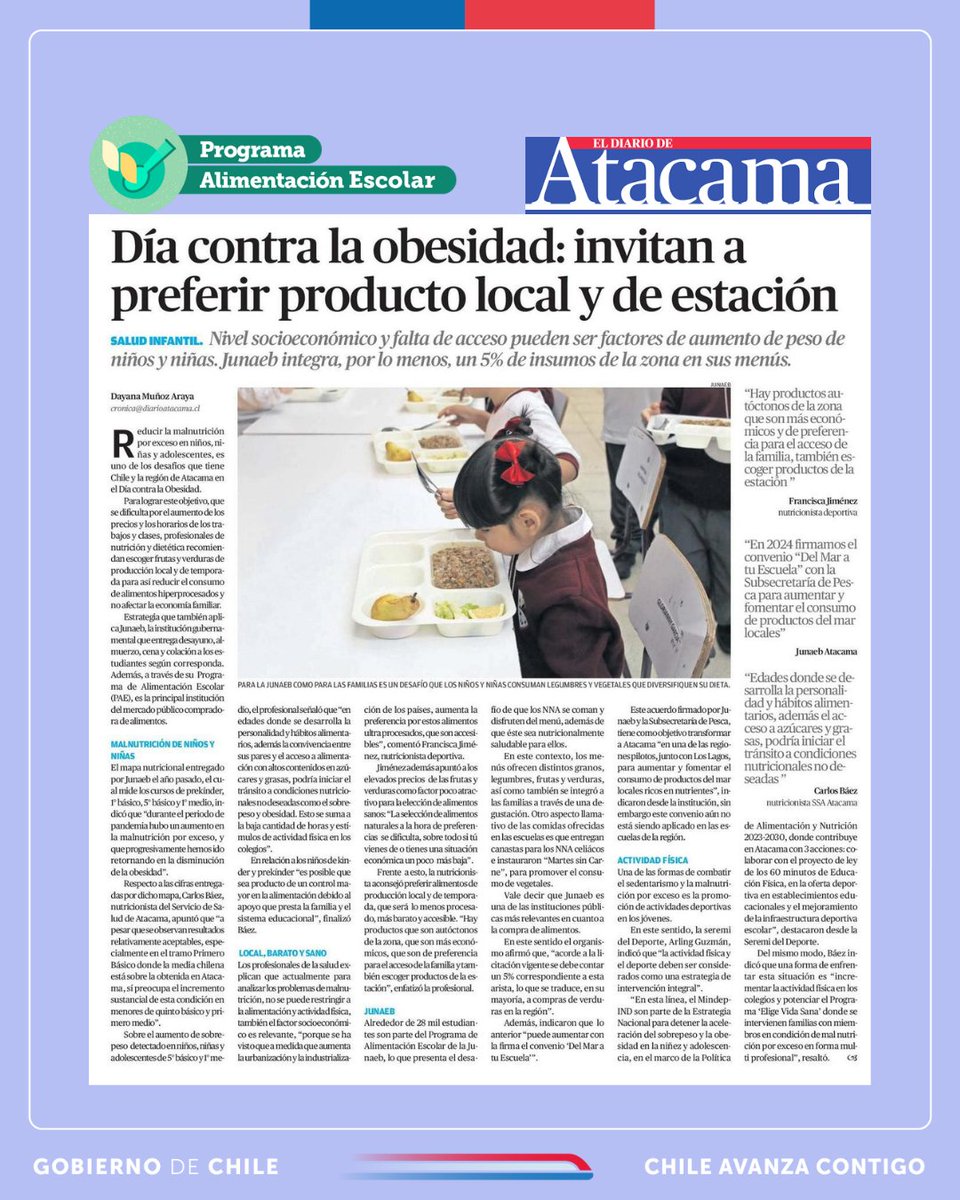 📰En el marco del día mundial contra la obesidad y ad portas de iniciar el año escolar, como institución reafirmamos nuestro compromiso con una alimentación nutritiva, rica y sana✅✨.

En este comienzo de año académico #QueNadieFalte ✏️ 📓