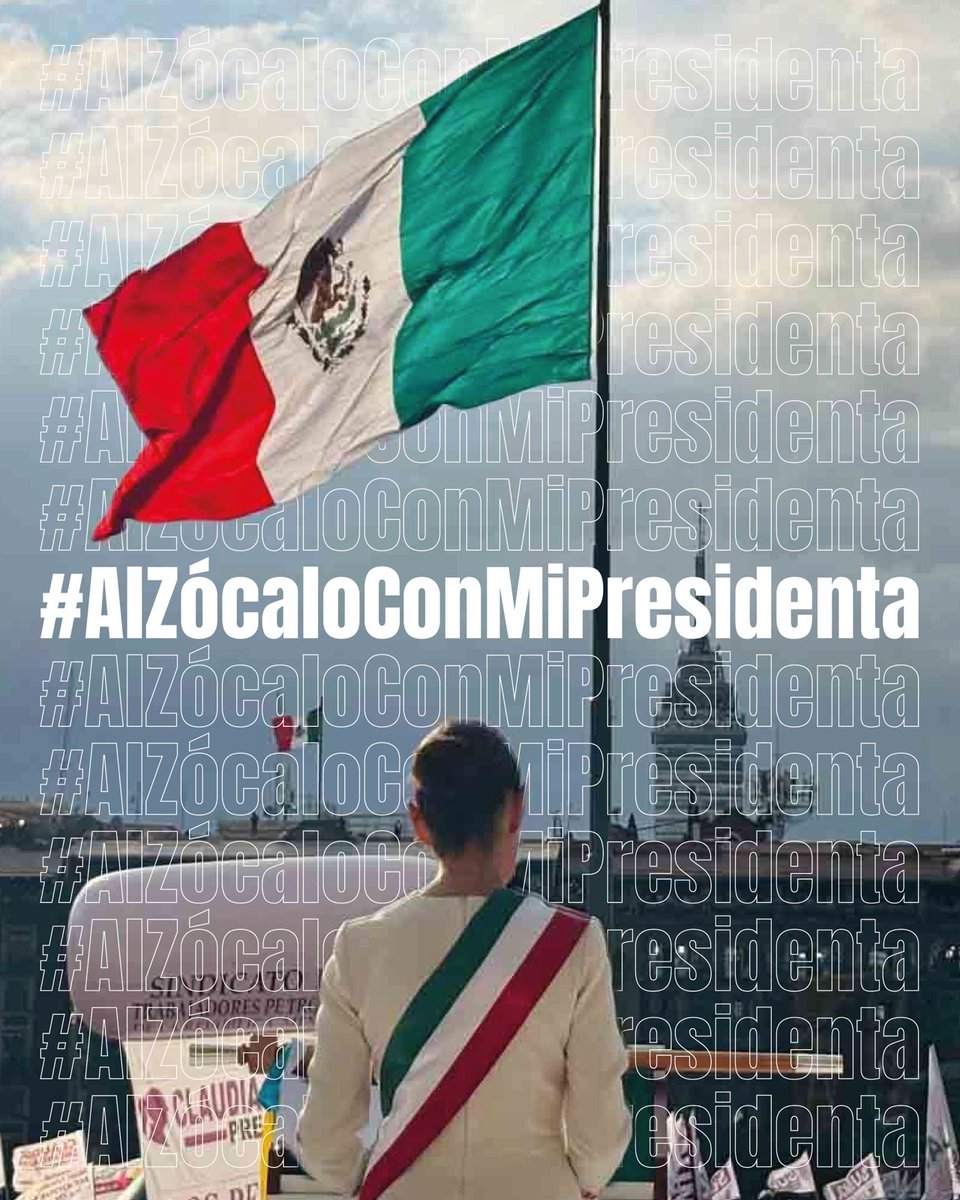 Mario Delgado (@mario_delgado) on Twitter photo ¡A México se le respeta!, como dice nuestra presidenta <a href="/Claudiashein/">Claudia Sheinbaum Pardo</a>.
Por eso todas y todos nos vemos en el histórico #Zócalo de la #CDMX este domingo 9 de marzo a las 12:00 hrs.
#AlZócaloConMiPresidenta ¡A México se le respeta!, como dice nuestra presidenta <a href="/Claudiashein/">Claudia Sheinbaum Pardo</a>.
Por eso todas y todos nos vemos en el histórico #Zócalo de la #CDMX este domingo 9 de marzo a las 12:00 hrs.
#AlZócaloConMiPresidenta