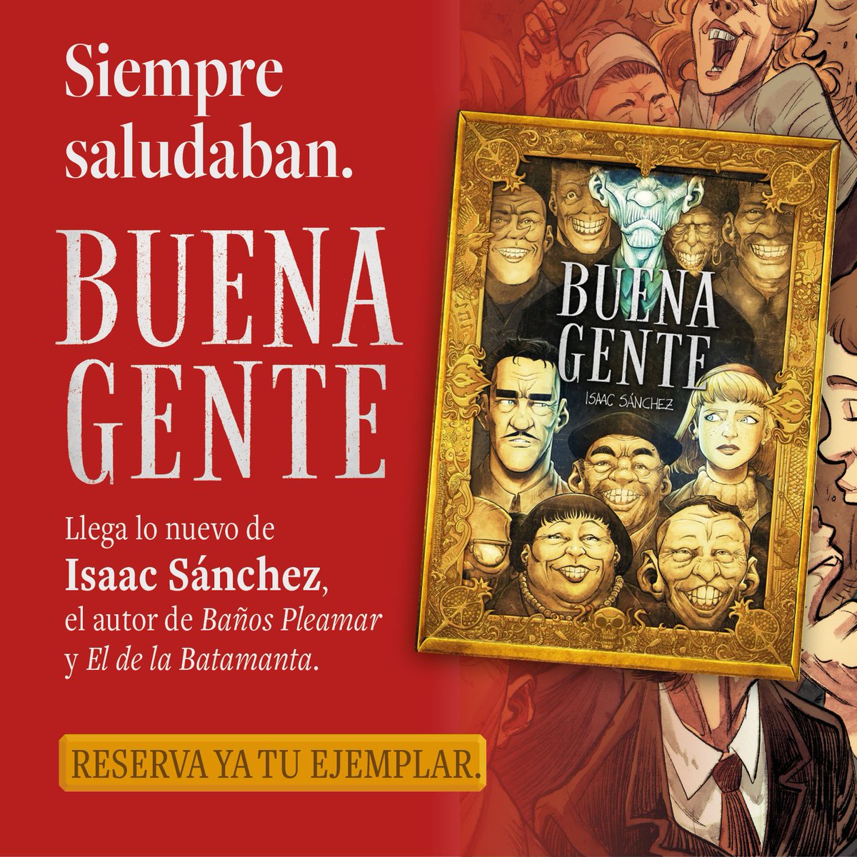 🔔🔔🔔
📢
¡Se hace sabeer !
¡Con sumo entusiasmo y jolgorioo!
¡Que YA puedes reservar en preventa tu ejemplar de BUENA GENTE!
¡Así te llegará a casita recién hecho y sin nervio! 
💃🏻💃🏻💃🏻💃🏻💃🏻💃🏻
(Enlace en el tweet de aquí abajico en respuesta) ⬇️