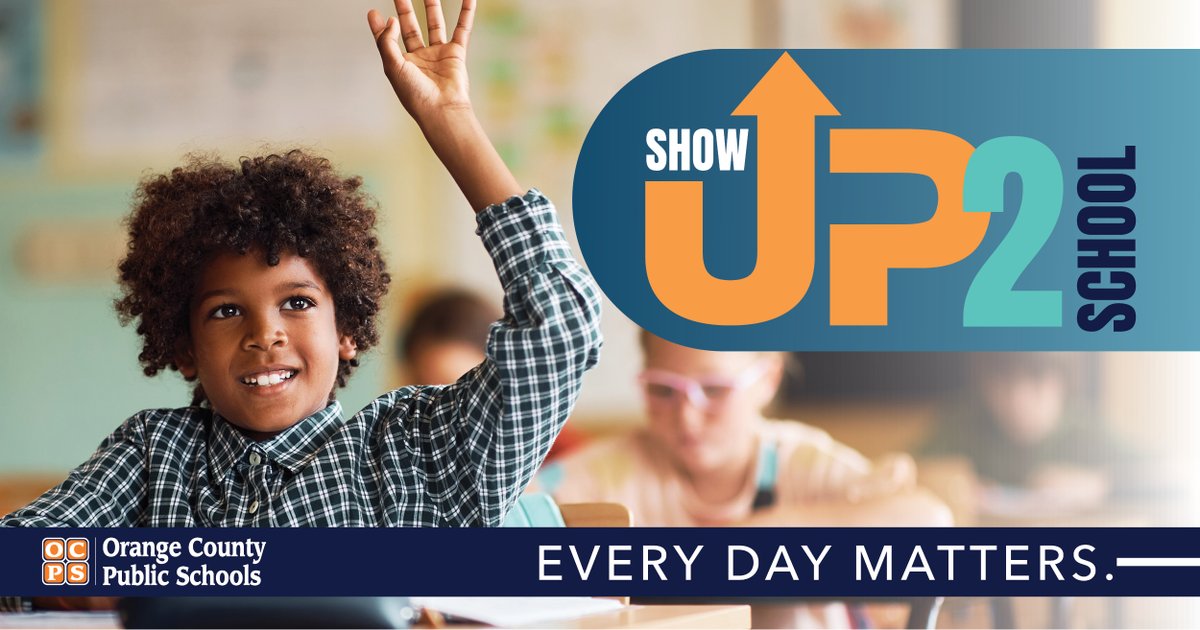 ATTENDANCE MATTERS! 📚
It is directly linked to achieving academic excellence, securing a prosperous future, and fostering a healthy social and emotional well-being. Check out OCPS parent resources here ocps.net/students_and_p…. #Showup2school #ocps