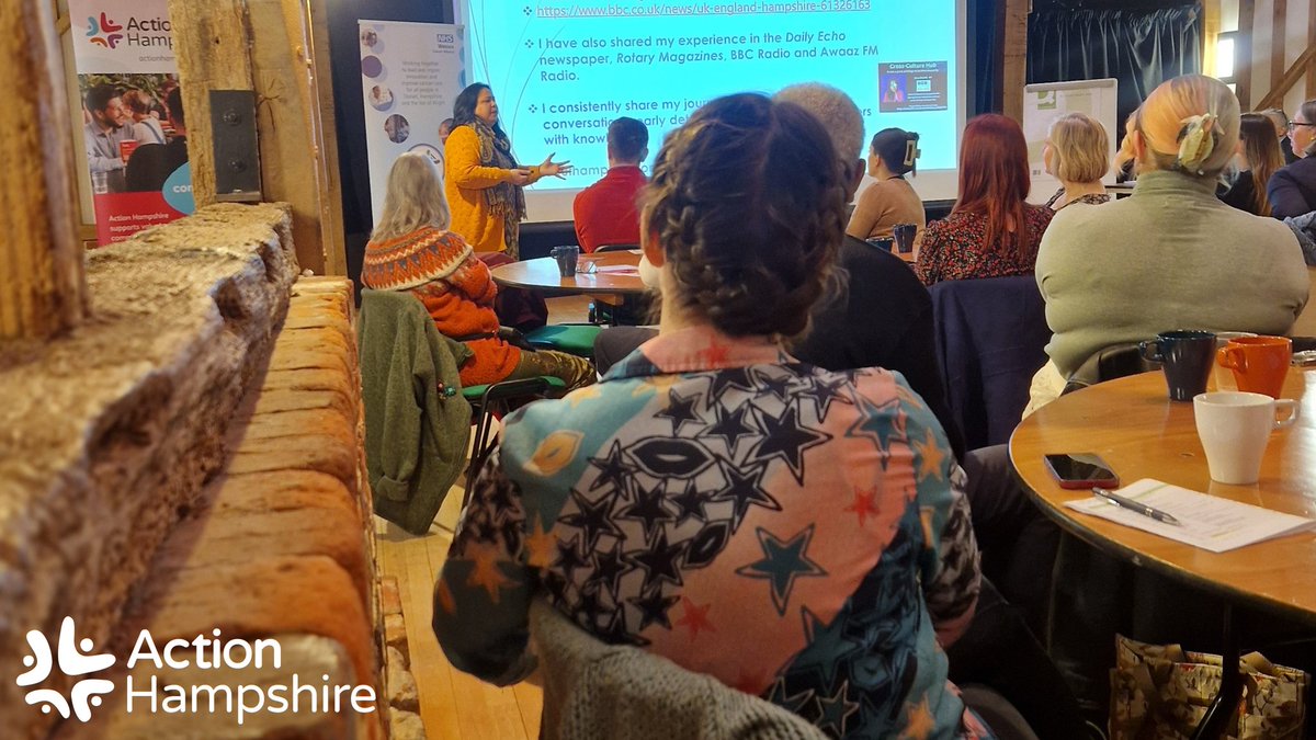 Action Hampshire (@actionhants) on Twitter photo BRIDGING CULTURAL DIVIDE
Nagina <a href="/CrossCultureHub/">Cross-Culture Hub</a> gave a heartfelt presentation at our event this morning about her involvement with Communities Against Cancer. Nagina's org holds workshops to encourage people to talk about cancer. More on Nagina's story:
bbc.in/4kqMwut BRIDGING CULTURAL DIVIDE
Nagina <a href="/CrossCultureHub/">Cross-Culture Hub</a> gave a heartfelt presentation at our event this morning about her involvement with Communities Against Cancer. Nagina's org holds workshops to encourage people to talk about cancer. More on Nagina's story:
bbc.in/4kqMwut