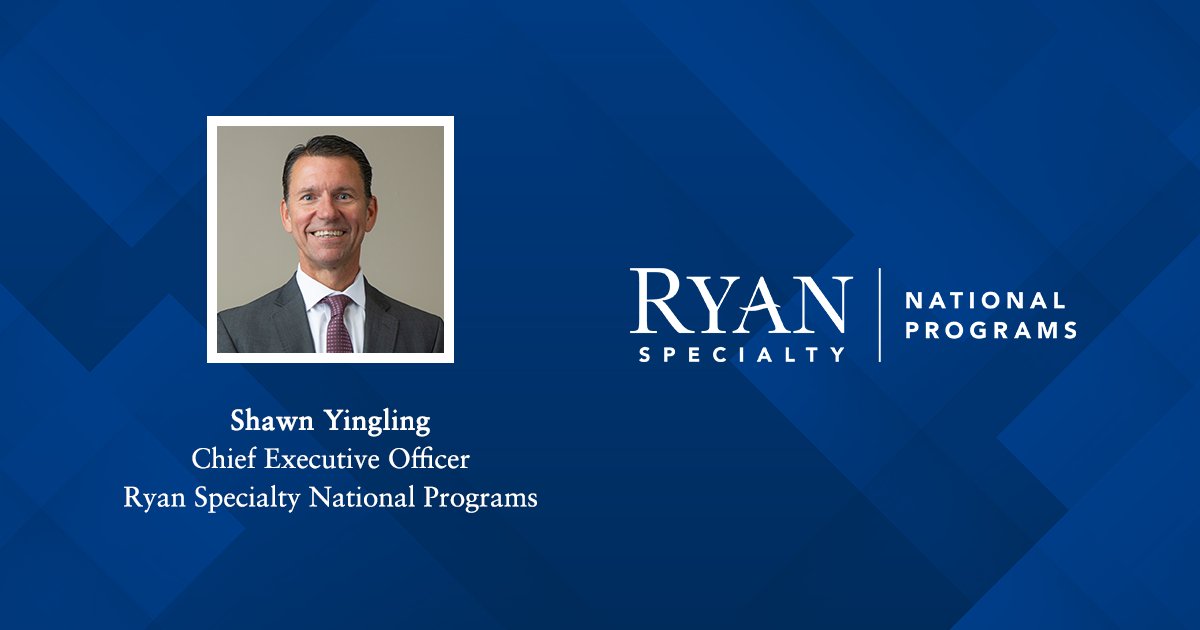Ryan_Specialty's tweet image. Ryan Specialty is pleased to announce that it is launching a new practice group within Ryan Specialty Underwriting Managers named Ryan Specialty National Programs and led by Shawn Yingling as Chief Executive Officer: ryanspecialty.com/news/ryan-spec…

#InsuranceIndustry #NationalPrograms