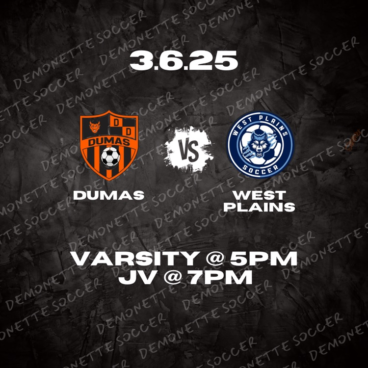 DEMONETTE SOCCER RESCHEDULED 
Games scheduled for today will be on Thursday, March 6th