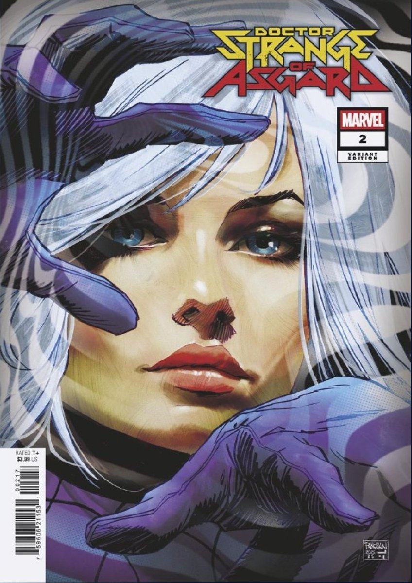 FACE CARD! Clea na capa variante de ‘Doctor Strange of Asgard’ #2, ilustrada por Dan Panosian. 💜