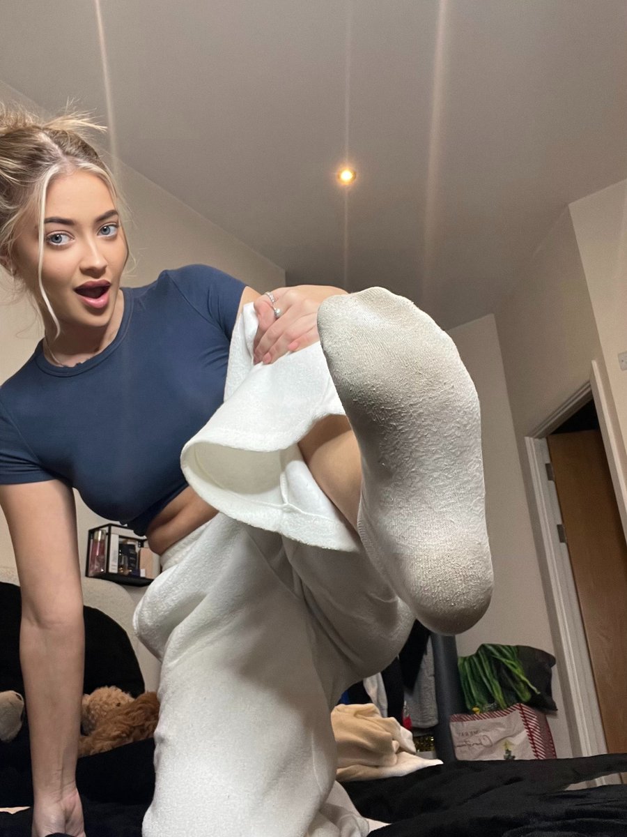 I wore these socks for a week straight to make them as smelly as possible for you to sniff lick and chew on!