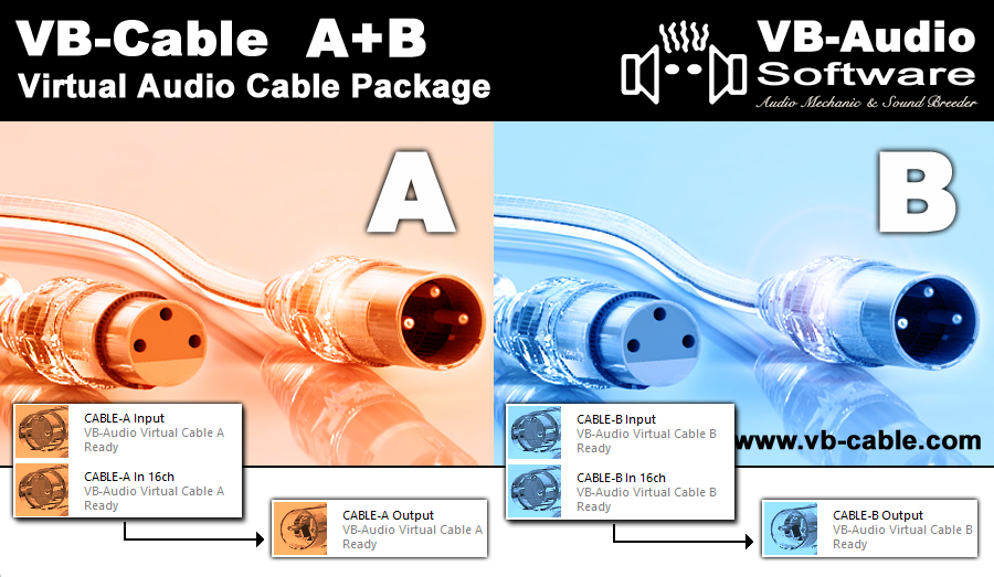 VB_Audio's tweet photo. VB-CABLE A+B update is available now! Win10/11 version are now built with latest Microsoft driver model and support both x64 and Arm64 architectures with up to 16 channels (like latest VB-CABLE pack45). Download it in your webshop account "My Download" page. #virtualaudiocable https://t.co/0jJlQ5SbFQ