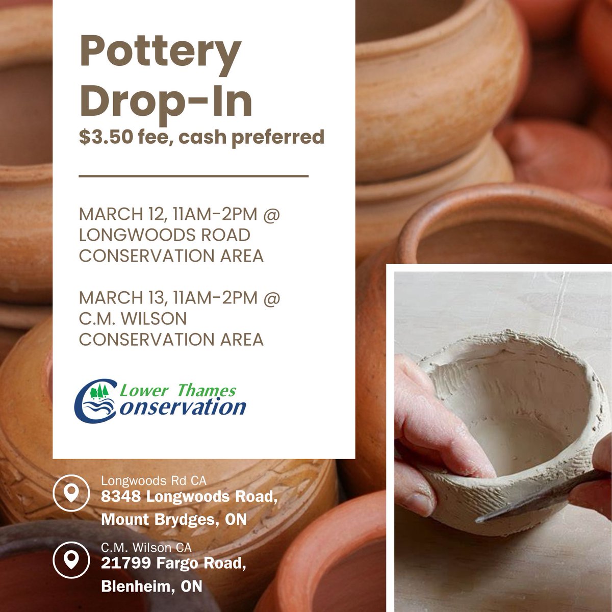 Create something this March Break with drop-in activities hosted by the LTVCA Education Team! 
lowerthames-conservation.on.ca/create-somethi…