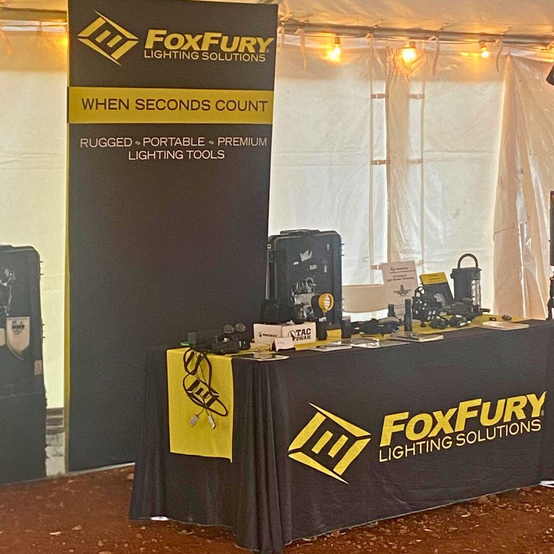 foxfuryLED's tweet image. We are all set up and ready for the Granite Defense TXPS Robotics Summit. If you are in Texas for this event, please stop by our booth to say hello to Maria and Mike! #TXPSRobots