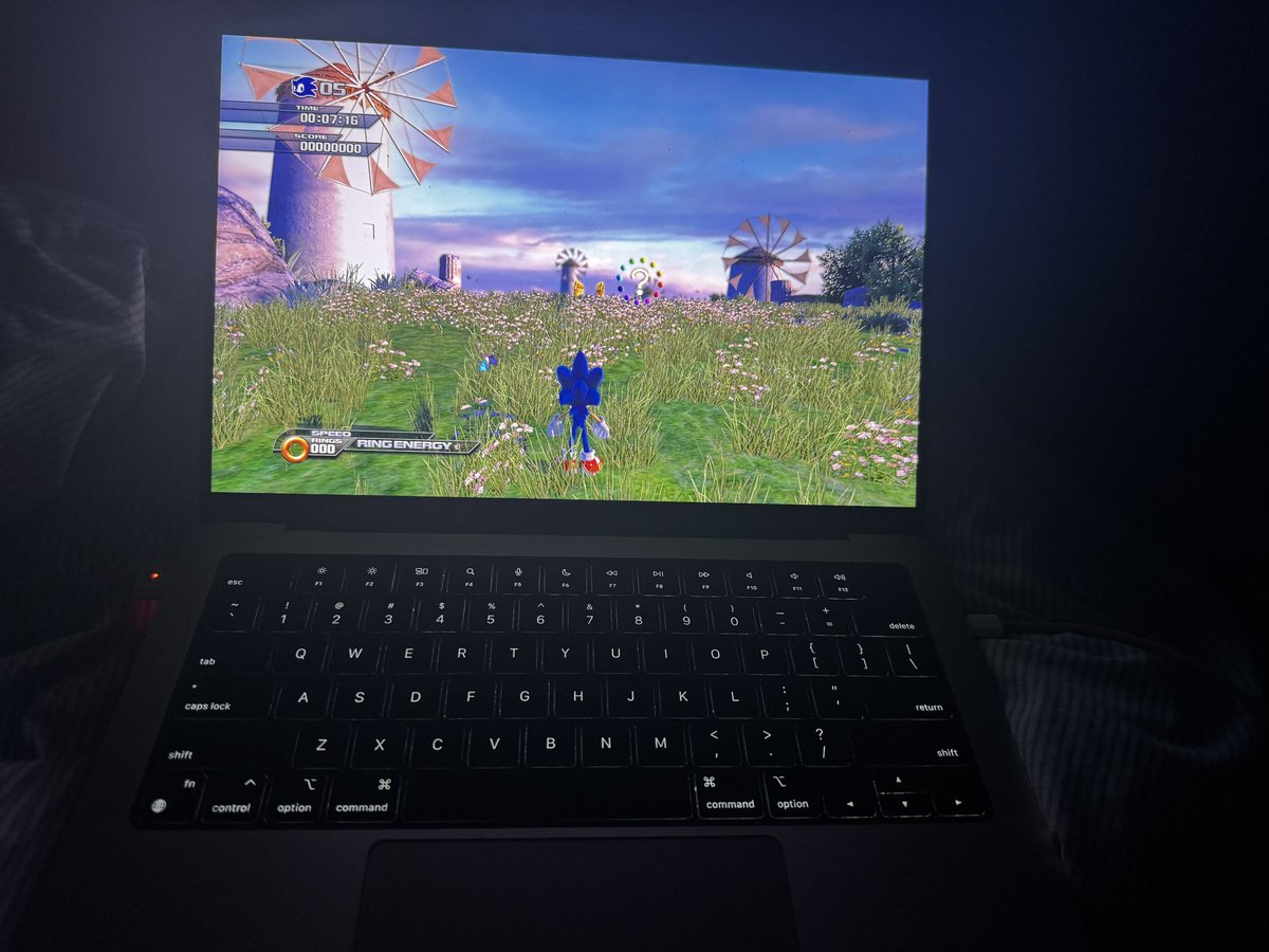If the community wasn't impressive enough, Sonic Unleashed built and running on Apple Silicon Macs (native build not through Wine)

Cutscenes are very choppy and it still crashes at the first loop in Apotos act 1 but the fact it's running is insane.

github.com/hedge-dev/Unle…