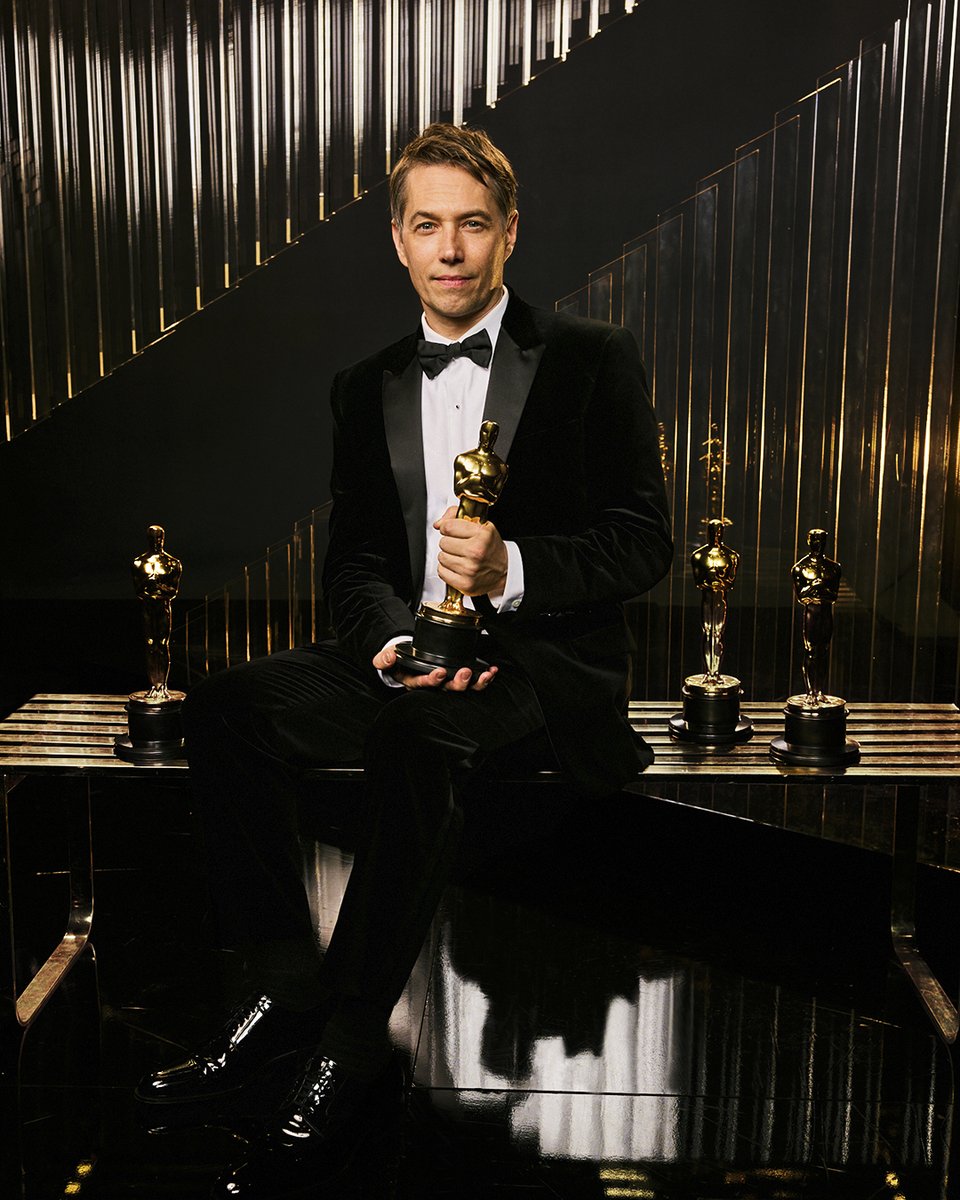 First time's a charm. 

Sean Baker, captured moments after making history as the first person to win four #Oscars (Original Screenplay, Film Editing, Directing and Best Picture) for a single film. 

Photo Credit: Matt Sayles