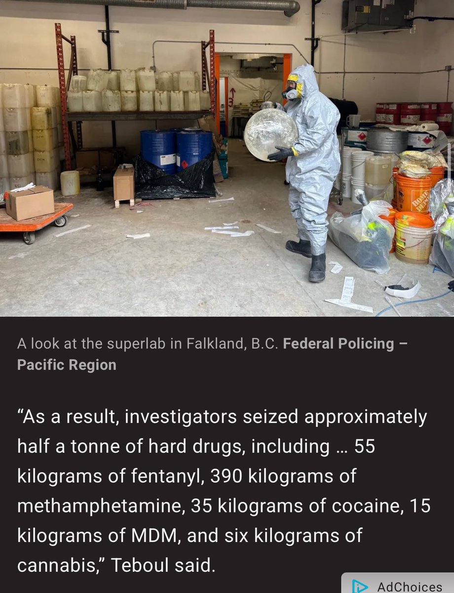 anticlaus1's tweet photo. @ryangerritsen Largest drug bust in 🇨🇦 history. Just 4 months ago. Took joint efforts and months to bring down. Enough drugs to kill all of Canada https://t.co/9elISM8XKa