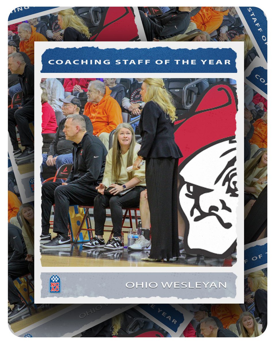 NCAC (@ncac) on Twitter photo Congratulations to <a href="/OWU_WBB/">Ohio Wesleyan WBB</a> for being named the 2025 NCAC Coaching Staff of the Year
#NCACPride | #ncacwbkb
📰 | tinyurl.com/34vzrp2w Congratulations to <a href="/OWU_WBB/">Ohio Wesleyan WBB</a> for being named the 2025 NCAC Coaching Staff of the Year
#NCACPride | #ncacwbkb
📰 | tinyurl.com/34vzrp2w