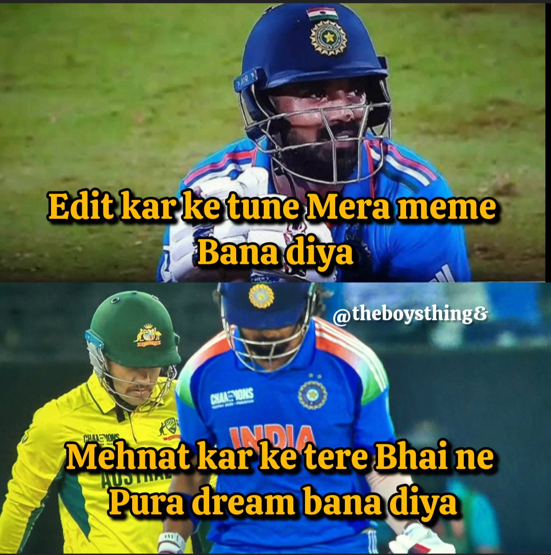 Champions Trophy 2025: Funniest Memes from IND vs AUS, Semi-Final 1 tweet-post