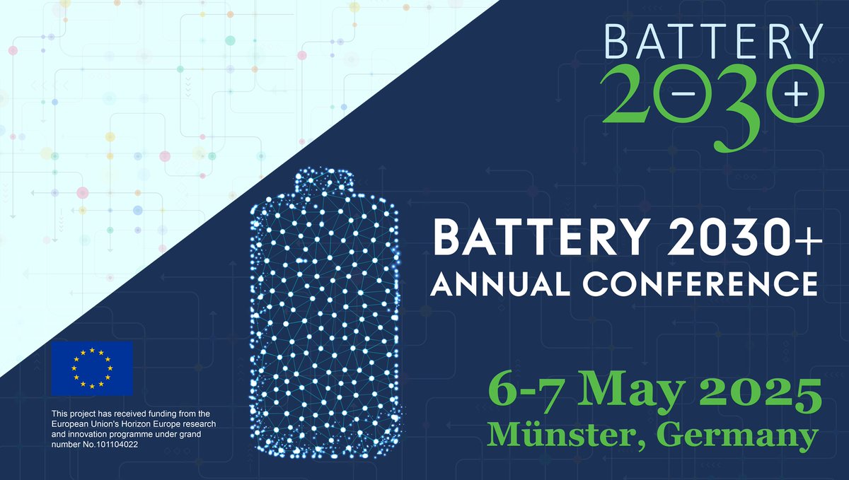 HEALING BAT (@healingbateu) on Twitter photo 📅 Take part in the flagship event on #batteryresearch in Europe! Register now for the <a href="/2030Battery/">BATTERY 2030 +</a> Annual Conference 2025 and engage in meaningful discussions with the #HealingBat partners and other stakeholders in the research community 🔗accelevents.com/e/battery-2030… #battery2030 📅 Take part in the flagship event on #batteryresearch in Europe! Register now for the <a href="/2030Battery/">BATTERY 2030 +</a> Annual Conference 2025 and engage in meaningful discussions with the #HealingBat partners and other stakeholders in the research community 🔗accelevents.com/e/battery-2030… #battery2030
