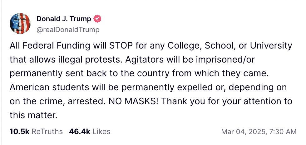 Trump criminalizing politically-incorrect speech about Israel. Aside from threatening jail for politically-incorrect speech they don't like, MAGA is very serious about opposing censorship and defending free speech.