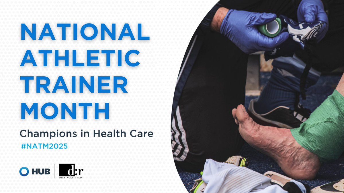 Join us in celebrating National Athletic Trainer Awareness Month. As an athletic insurance broker, we are proud to take a moment each March to honor the incredible contributions of athletic trainers to the world of sports and healthcare.

#NATM2025