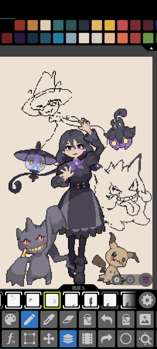 #pixelart #ドット絵 #PokemonLegendsZA 
wip