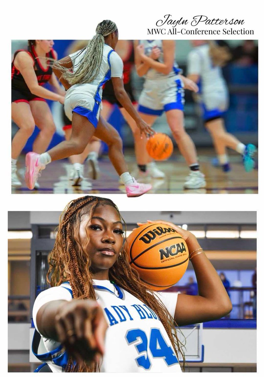 Jayln Patterson earns a spot in the Midwest Conference All-Conference Second Team selection! We are so proud of you, Jay!🤩💙 #ICWBB #SetTheStandard