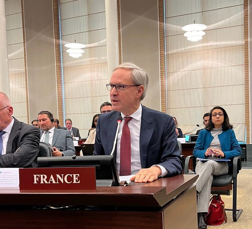 🇫🇷 #OIAC 108e session du Conseil exécutif : Débat général – Déclaration de la France.

🇬🇧 <a href="/OPCW/">OPCW</a> 108th Executive Council session: General Debate – National Declaration by France.

#NoToChemicalWeapons #EC108 <a href="/f_alabrune/">Alabrune François</a>