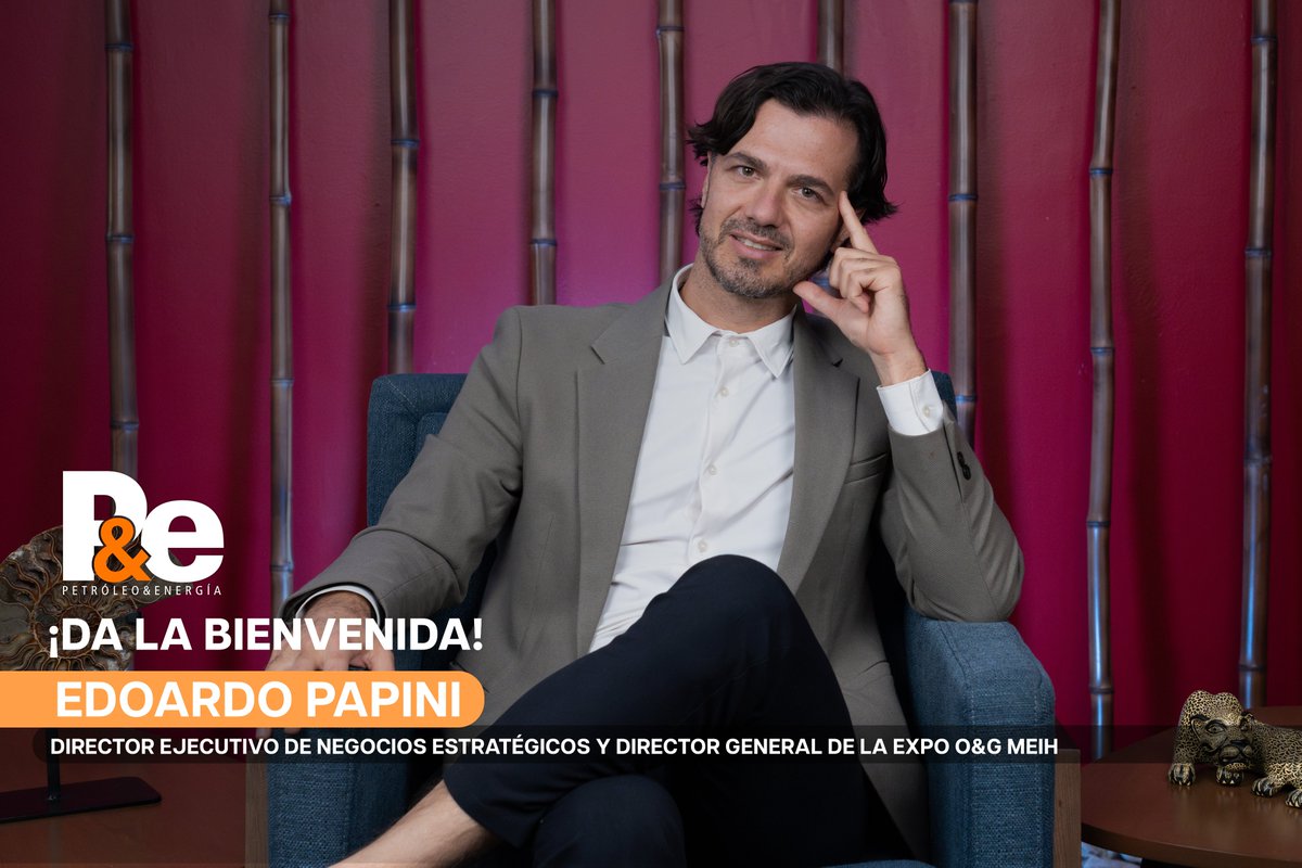 𝙋𝙚𝙩𝙧𝙤́𝙡𝙚𝙤 𝙮 𝙀𝙣𝙚𝙧𝙜𝙞́𝙖 felicita 👏 a <a href="/EdoPap/">Edoardo Papini</a> por integrarse como Director ejecutivo de negocios estratégicos y Director general de 𝘔𝘦𝘹𝘪𝘤𝘰 𝘌𝘯𝘦𝘳𝘨𝘺 &amp; 𝘐𝘯𝘥𝘶𝘴𝘵𝘳𝘺 𝘏𝘶𝘣, <a href="/expomeih/">Expo MEiH</a> #2026, anteriormente Expo O&amp;G👨‍💼.

Edoardo trabajará en posicionar a este