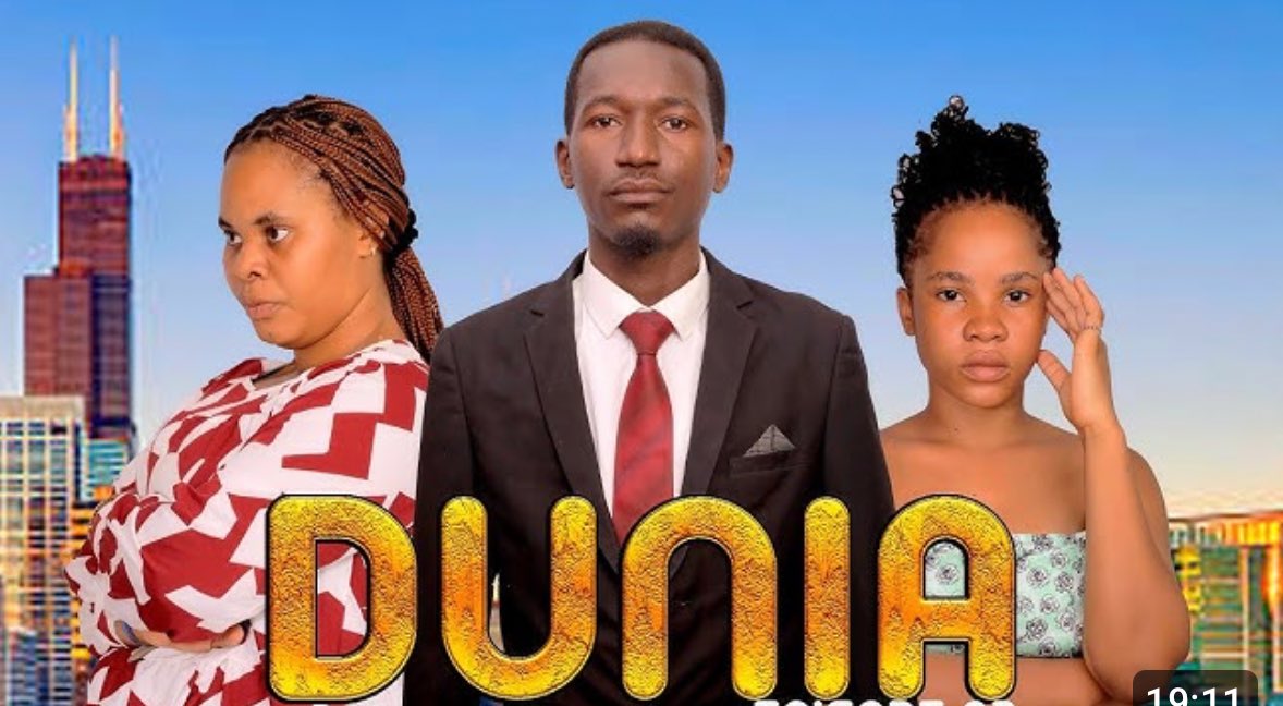 DUNIA, series ya Kiswahili ambayo imeigizwa na waigizaji wasio na majina makubwa sana kwenye hii tasnia, lakini kazi waliyoifanya ni kubwa na ya kupongezwa sana, ni matamanio yangu kama ingekuwa inaonyeshwa kwenye mainstream media zetu. Ina mengi ya kuifunza jamii yetu.