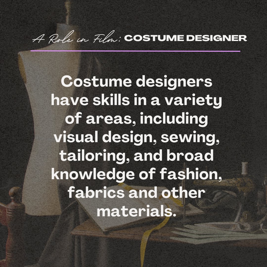 #CostumeDesigners are the unspoken heroes of film, TV, and stage productions. Their meticulous research &amp; expert fashion knowledge breathe life into every scene, &amp; captivating audiences 🎥

Join our database here to be part of future productions: bit.ly/3iQfIQi  🔗
