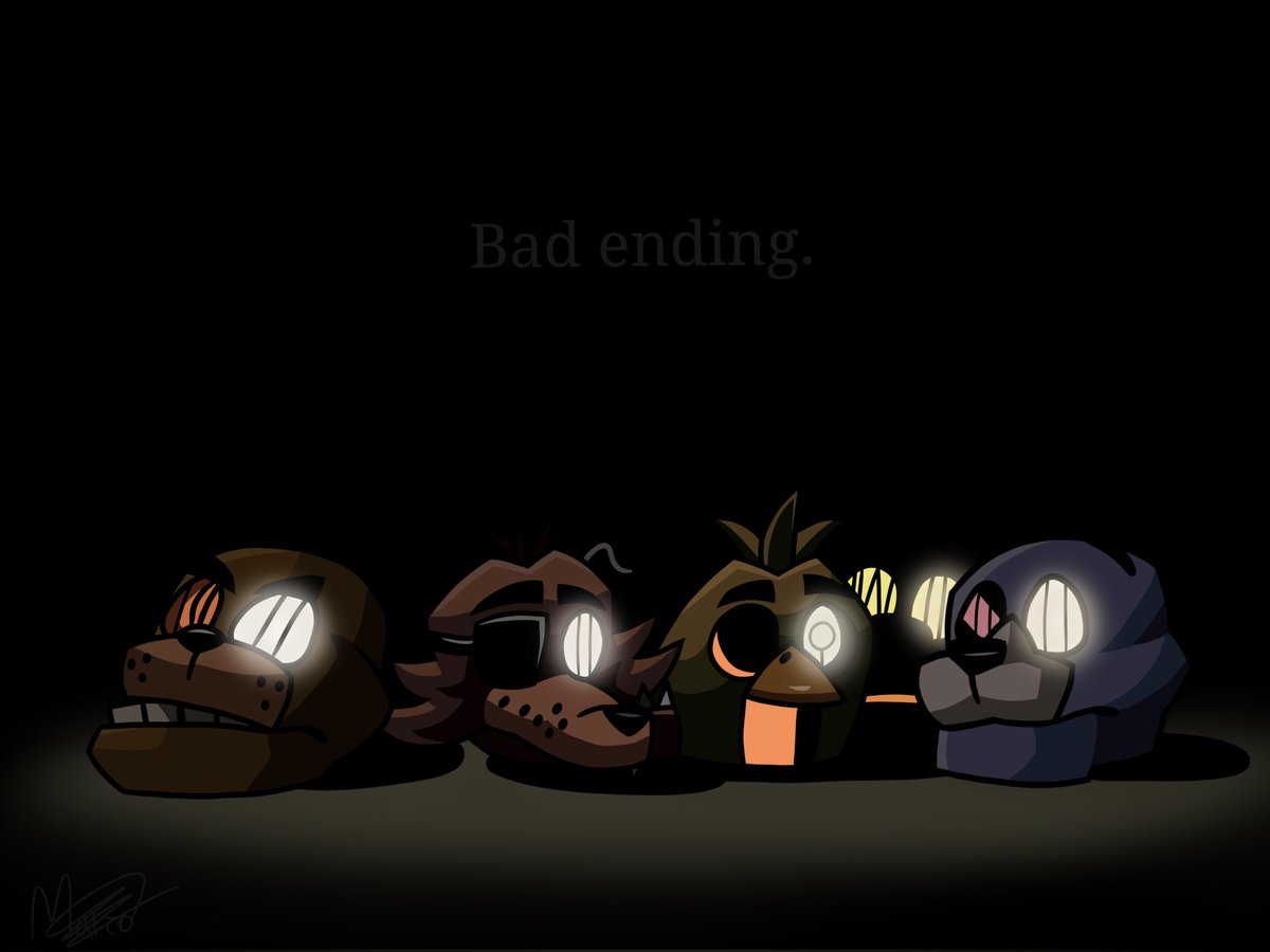 _MarcoBP_'s tweet image. FNaF 3 endings in my style.
#FNAF #FNAFFanArt