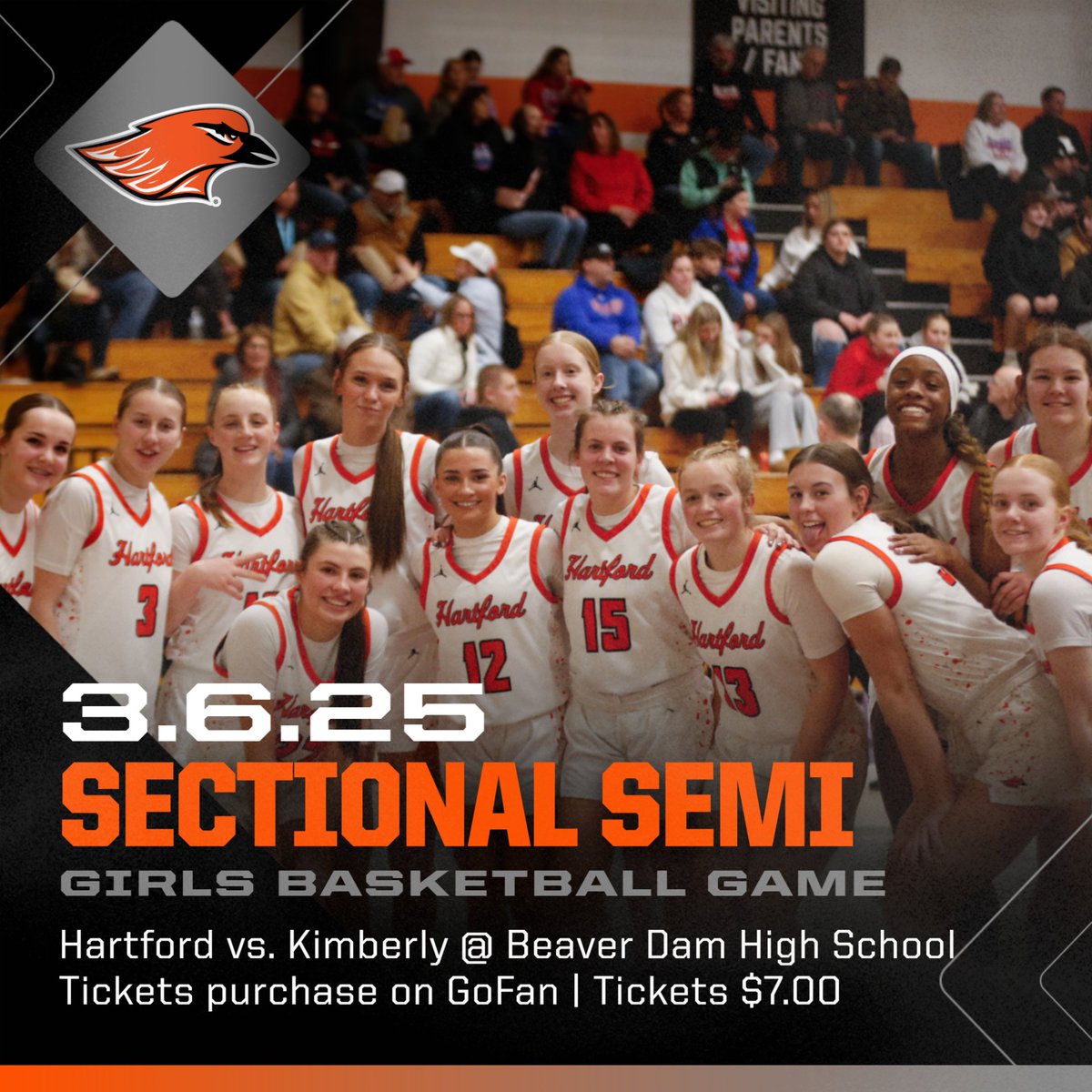HUHS Athletics/Activities (@huhs_athletics) on Twitter photo π₯π SECTIONAL SEMIFINAL! ππ₯
Hartford Girls Basketball takes on Kimberly at Beaver Dam HS! Letβs pack the stands and bring the energy!
ποΈ Get tickets now on GoFan: gofan.co/app/school/WI1β¦
Wear orange & black and cheer loud! <a href="/HUHSGbasketball/">Hartford Girls Bball</a> π₯π SECTIONAL SEMIFINAL! ππ₯
Hartford Girls Basketball takes on Kimberly at Beaver Dam HS! Letβs pack the stands and bring the energy!
ποΈ Get tickets now on GoFan: gofan.co/app/school/WI1β¦
Wear orange & black and cheer loud! <a href="/HUHSGbasketball/">Hartford Girls Bball</a>