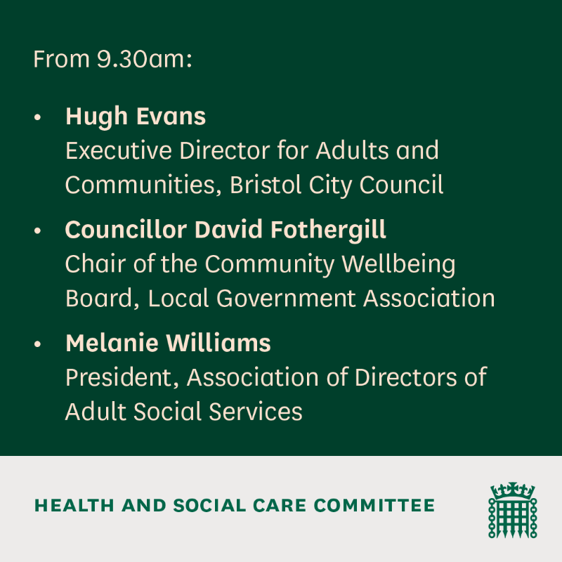 CommonsHealth's tweet photo. Tomorrow 9:30am

This week, we're continuing our work exploring the cost of inaction in reforming adult social care. 

Click here to learn more and watch live 👇