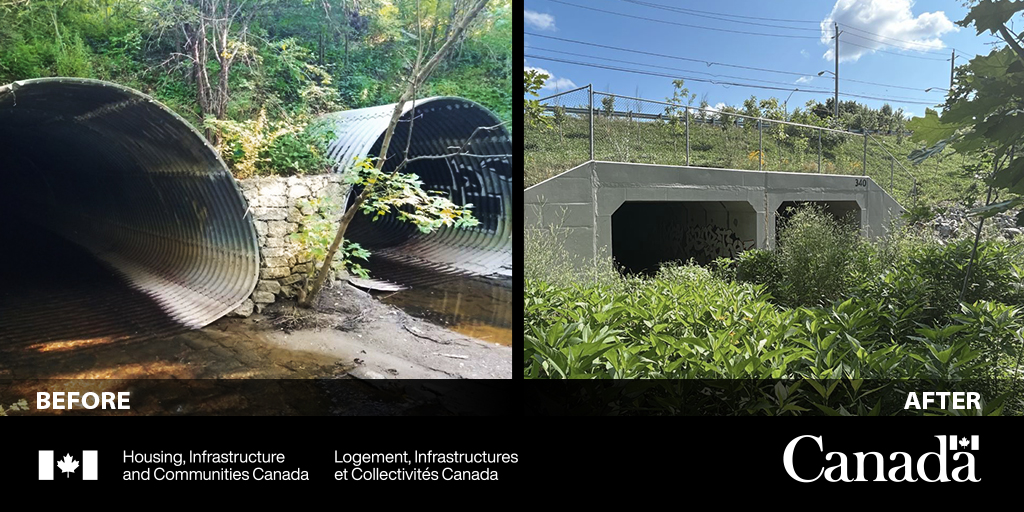 HICC_ca's tweet image. Celebrate the engineers shaping a sustainable future on #WorldEngineeringDayForSustainableDevelopment. In Toronto #ON, their expertise and #GC support helped upgrade culverts to reduce flood risks for residents.