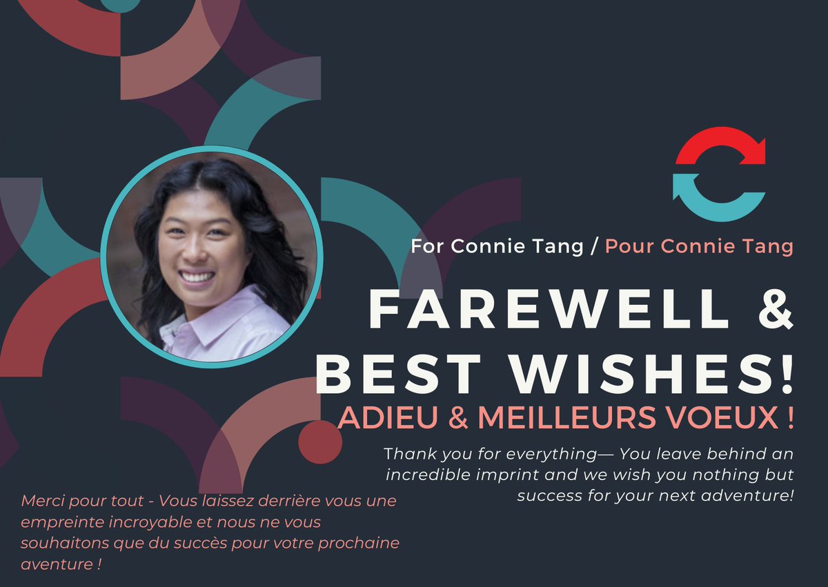 📢Annonce du RIRC!

Un adieu sincère à Connie Tang, dont le leadership a eu un impact durable. Merci pour tout !💙En même temps, nous souhaitons la bienvenue à Bissy Waariyo, de retour en tant que directrice des opérations ! 🚀

Lire notre message d'adieu: bit.ly/3XqOcue