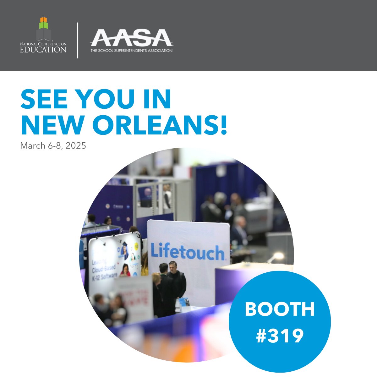 We're heading to AASA's National Conference on Education in New Orleans, March 6-8! Stop by booth #319 to connect with us and get updated business portraits taken! We can’t wait to see you there! #NCE2025