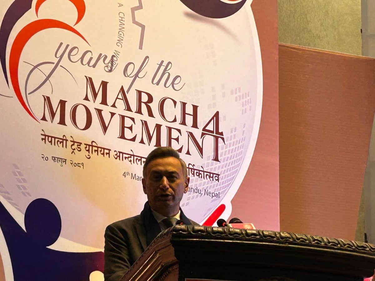 78 years ago, #March4Movement ignited Nepal’s fight for #LabourRights &amp; democracy. As we honor this legacy, we face the #ClimateChange challenge, threatening livelihoods of entire communities in Himalayas. Mountain workers must be supported as they adapt to changing conditions.