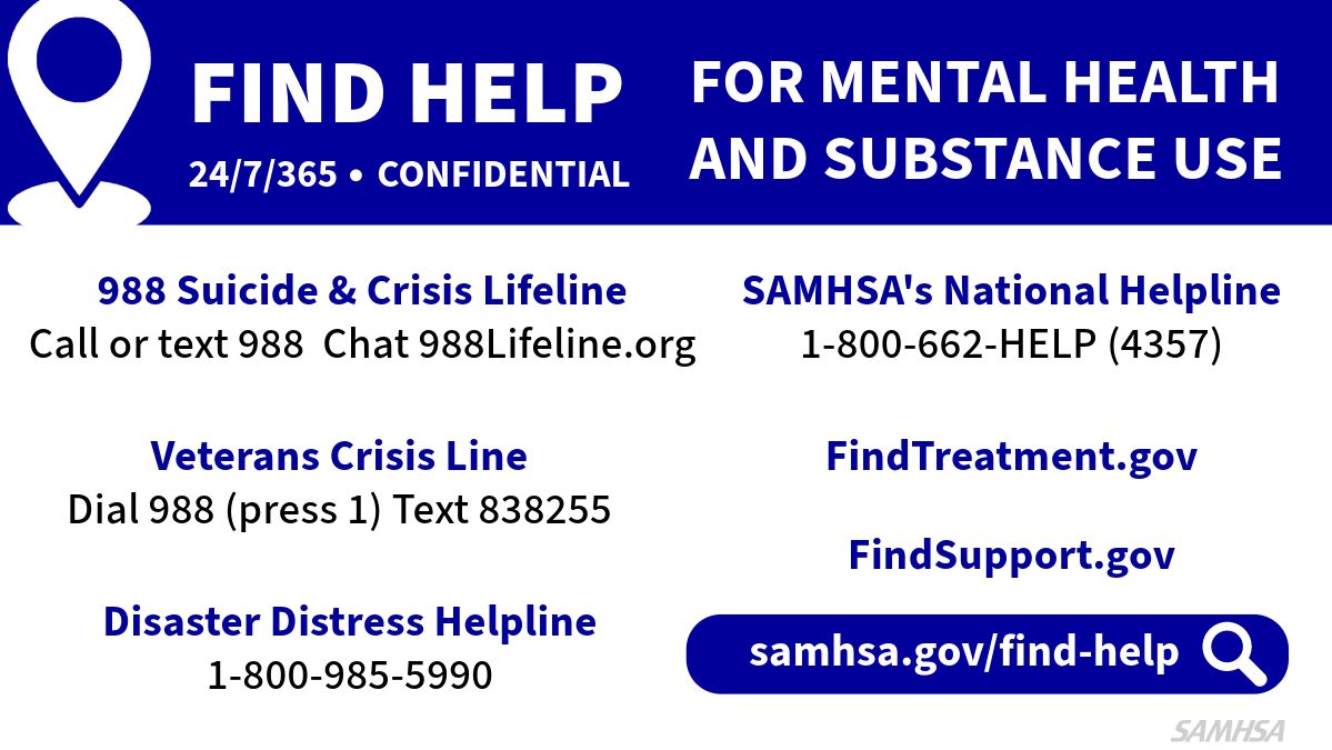 The use and misuse of alcohol, tobacco, illicit drugs, and prescription medications affect the health and well-being of millions of Americans.

Learn more about substance use, and find resources to help yourself or someone you know: samhsa.gov/substance-use/…