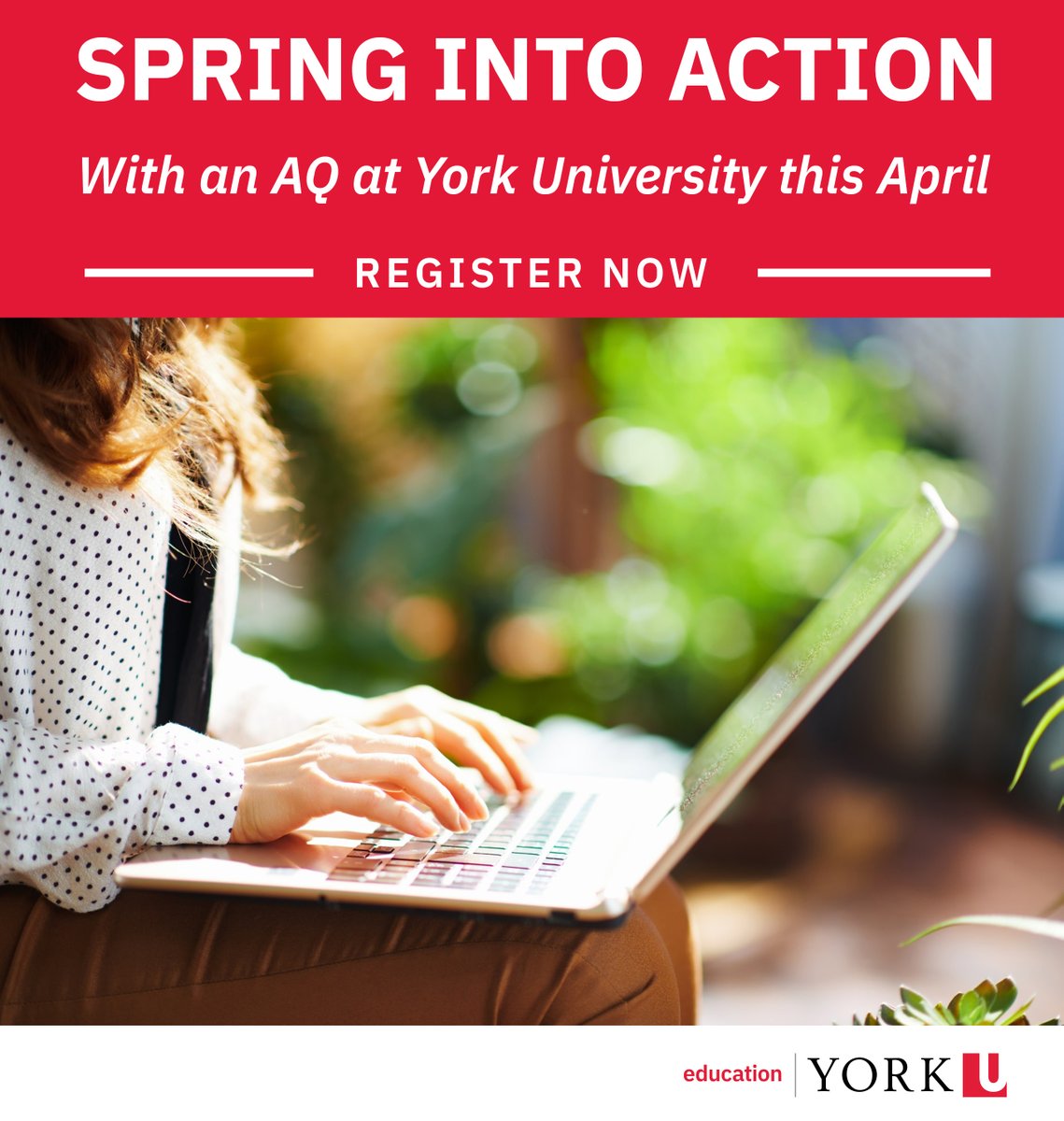 There's still time to register for our Spring #AQ courses! Certified teachers–expand your expertise &amp; advance your career with #YorkU's high-quality AQ courses.

🗓️Register by April 1👉bit.ly/3DBko4Q
#raiseyouraq #AQCourses #OntarioEd