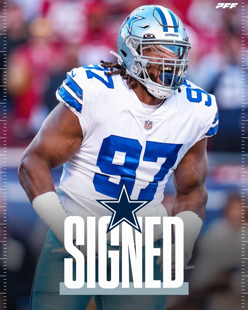 PFF (@pff) on Twitter photo The Cowboys have re-signed Osa Odighizuwa to a 4-year, $80 million deal, per <a href="/Schultz_Report/">Jordan Schultz</a>
🤠 60 pressures in 2024 (3rd among all DI) The Cowboys have re-signed Osa Odighizuwa to a 4-year, $80 million deal, per <a href="/Schultz_Report/">Jordan Schultz</a>
🤠 60 pressures in 2024 (3rd among all DI)