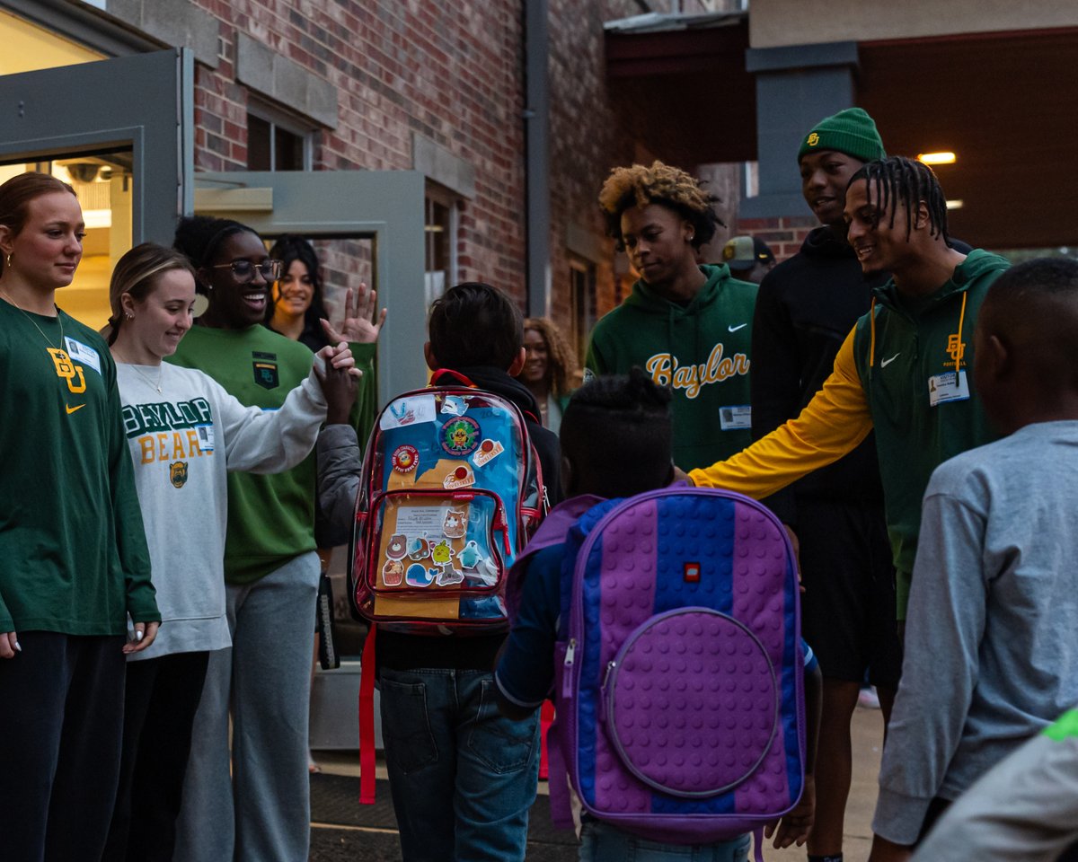 BUFootball's tweet photo. Breakfast with the Bears 🥞🐻

#SicEm https://t.co/0WVKvTYn0L