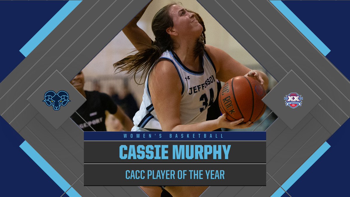 JeffersonRams's tweet photo. Congratulations to the @Jefferson_WBB CACC yearly award winners!

Cassie Murphy: Player of the Year
Tom Shirley: Coach of the Year https://t.co/VdyOJ4y3eC