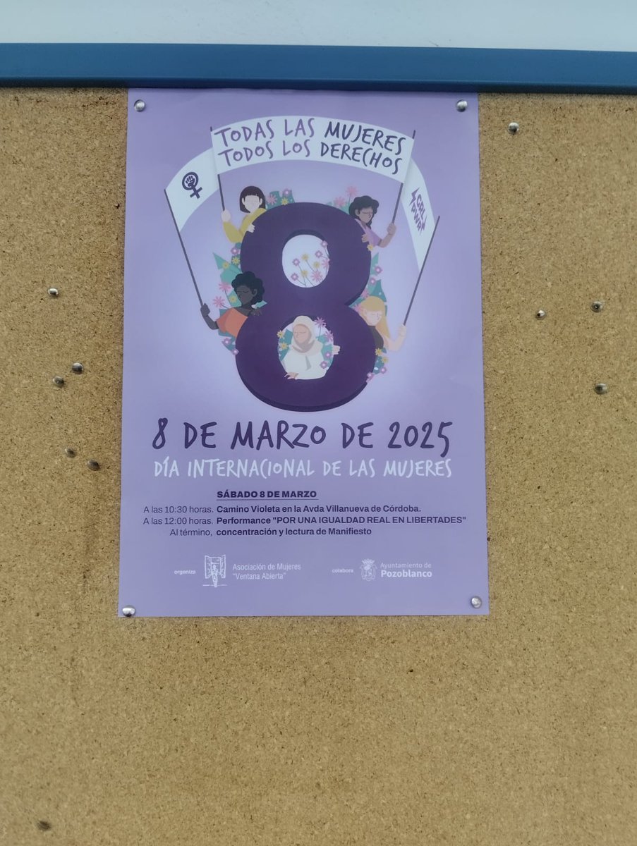Esta mañana hemos vuelto a salir  a pegar carteles informativos con motivo 8M📷
Te invitamos a unirte a los actos organizados para conmemorar esta fecha. Junt@s, podemos hacer que nuestras voces se escuchen y seguir avanzando hacia un mundo más justo. ¡No faltes!